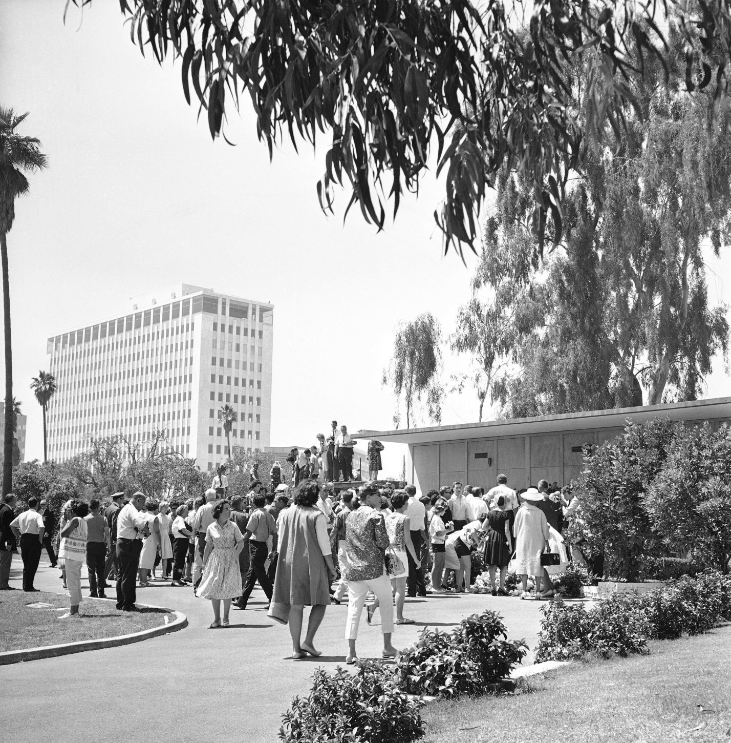 1962: Funeral services for Actress Marilyn Monroe